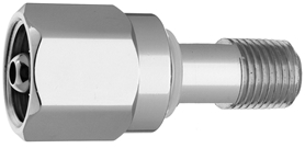 DISS  NUT AND NIPPLE Air to 1/4" M Medical Gas Fitting, DISS, 1160-A, Medical Air, Breathing Air